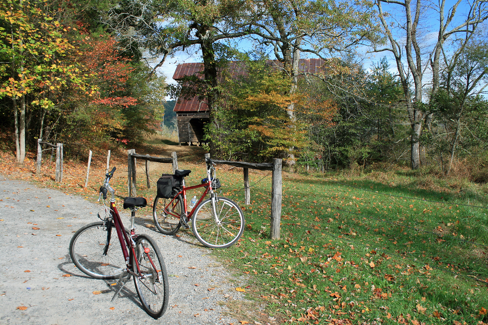 biking in the smoky mountains